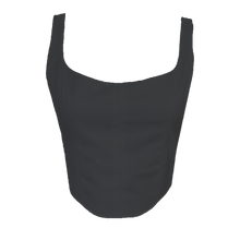 Load image into Gallery viewer, Upcycled Corset Top - Black