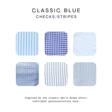 Load image into Gallery viewer, Upcycled Corset Top - Classic Blue Patterned