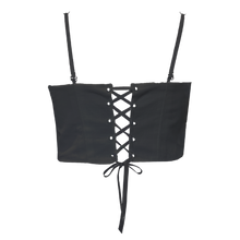 Load image into Gallery viewer, Upcycled Corset Top - Black