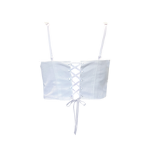 Load image into Gallery viewer, Upcycled Corset Top - White
